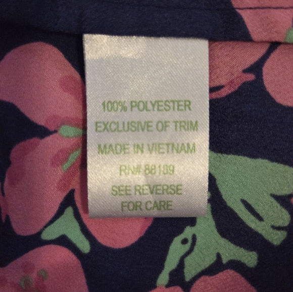 Lilly Pulitzer Kapri Floral Button Down Blouse Size M - Picture 6 of 7